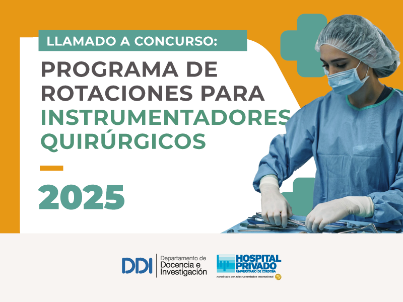 Programa de rotaciones para Instrumentadores Quirúrgicos 2025 - Hospital Privado Cordoba